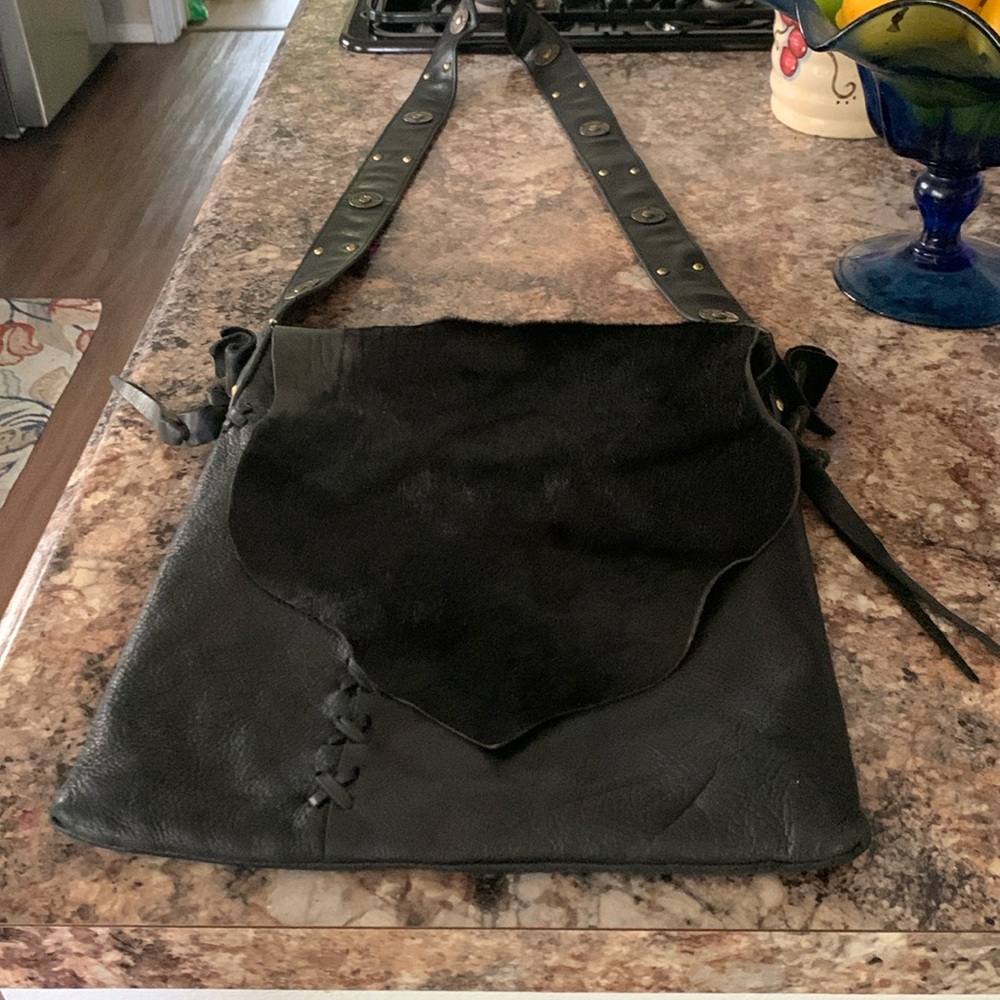Sabina Leather Hippie Crossbody NapSack